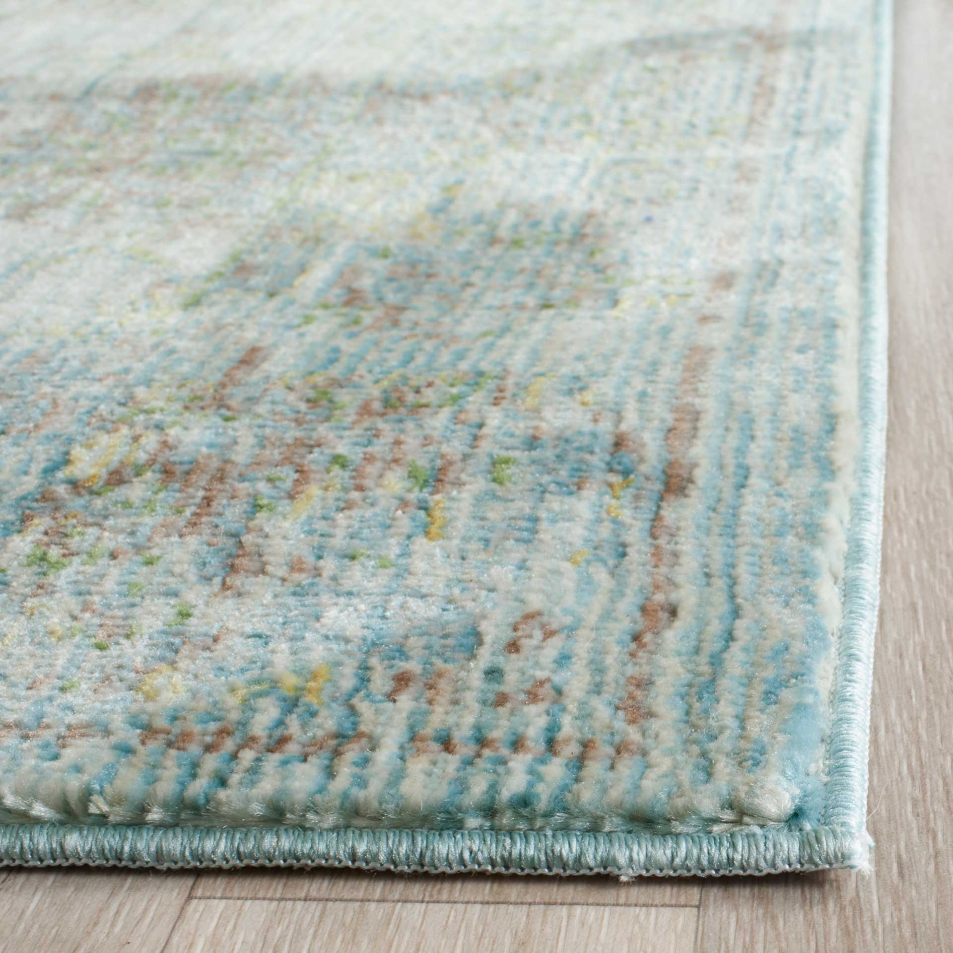 Valencia Light Blue/Turquoise Runner Rug - Image 2