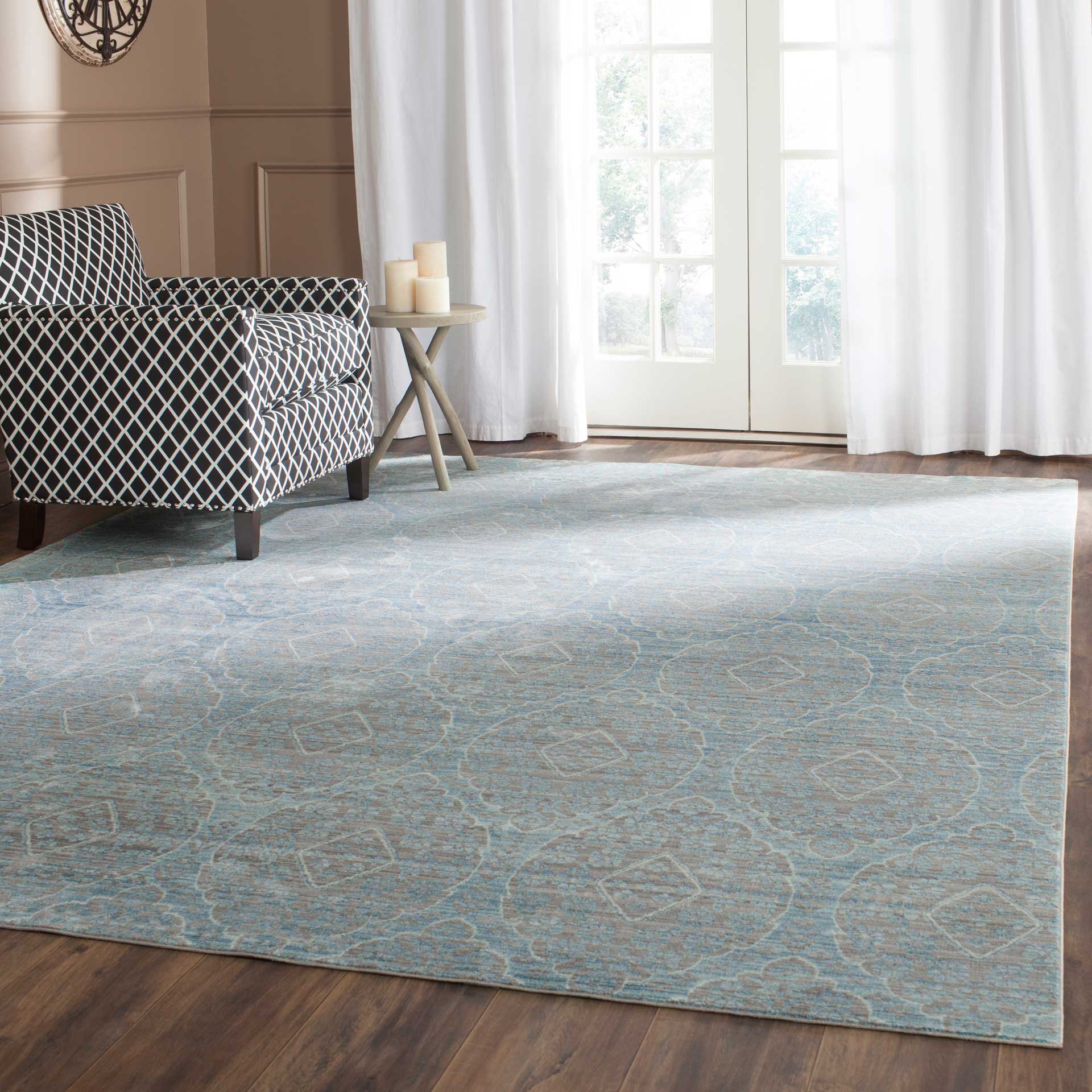 Valencia Mauve/Alpine Area Rug - Image 8