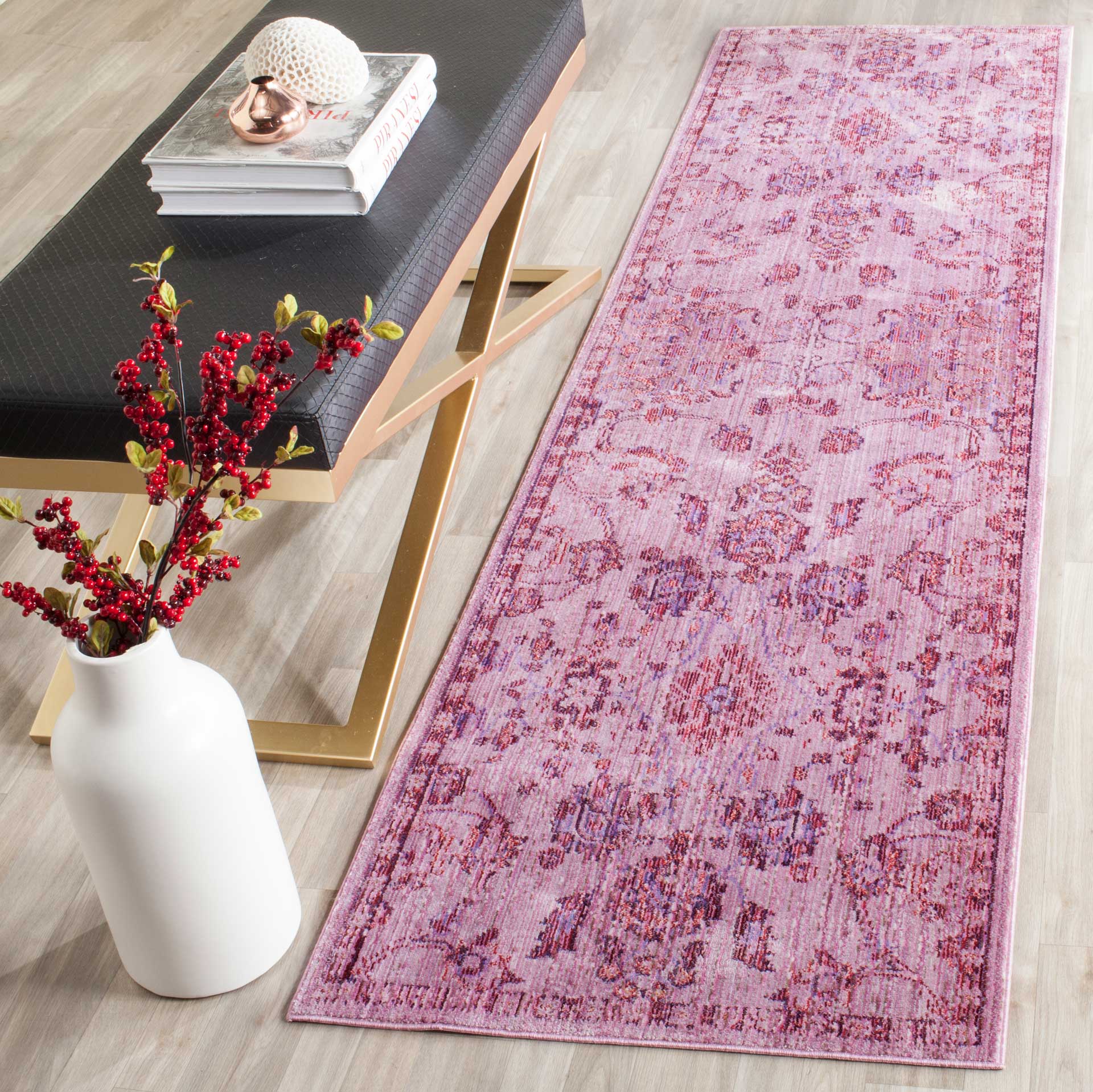 Valencia Pink/Multi Runner Rug - Image 3