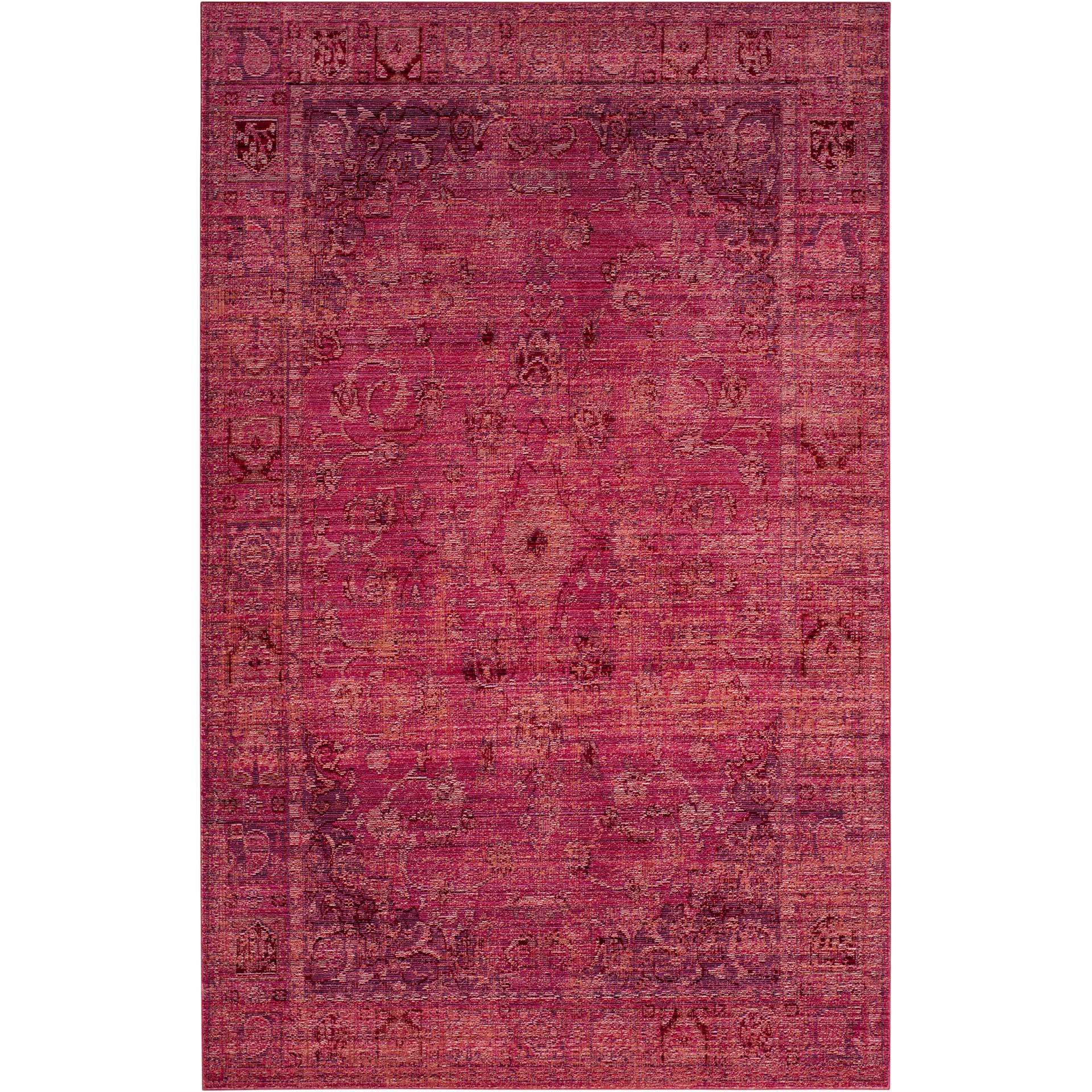 Valencia Red/Red Area Rug - Image 2
