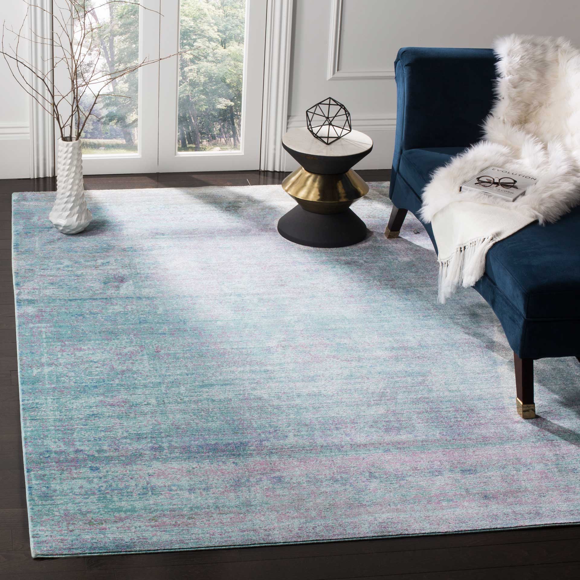 Valencia Turquoise/Multi Area Rug - Image 9