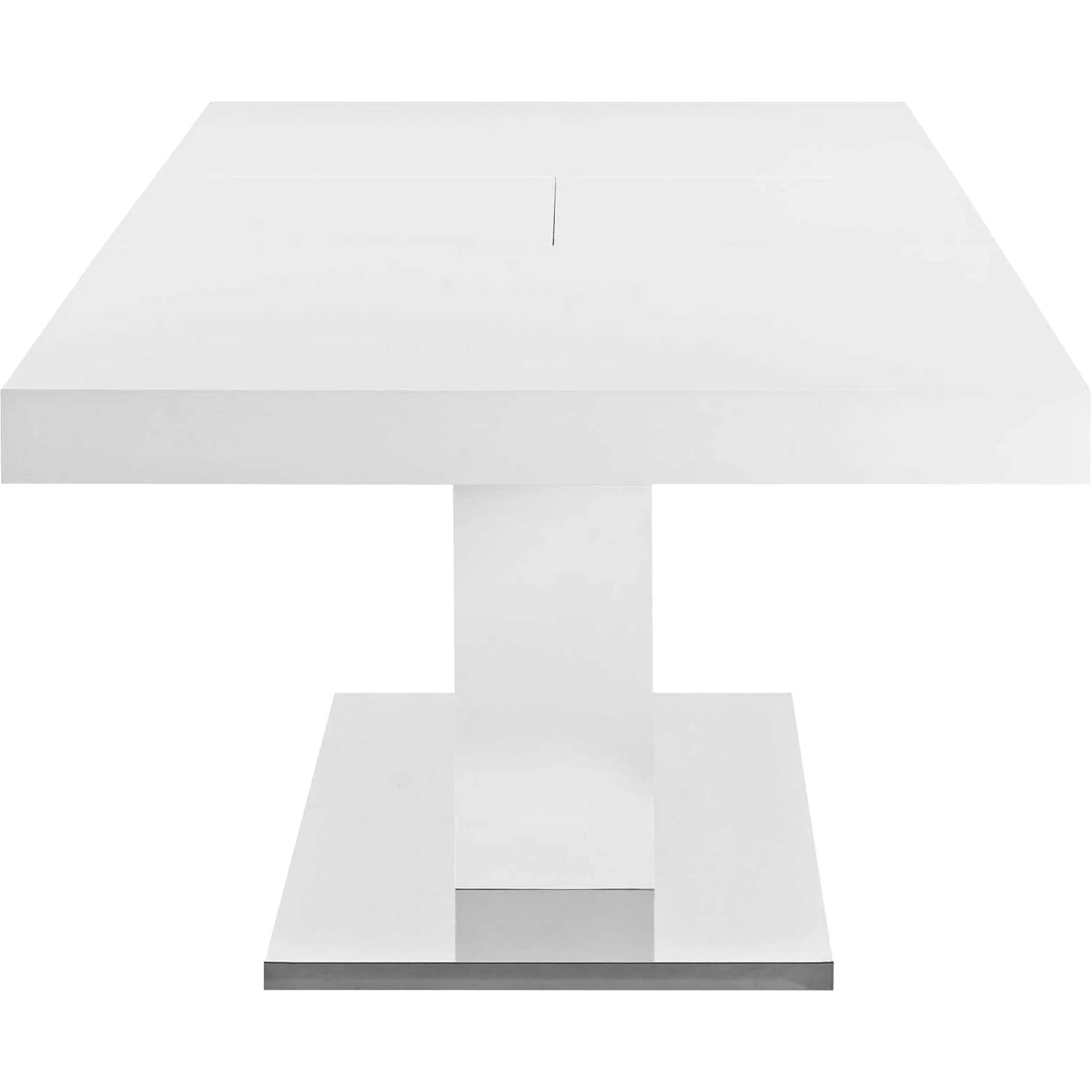 Valentino Expandable Dining Table White/Silver - Image 5
