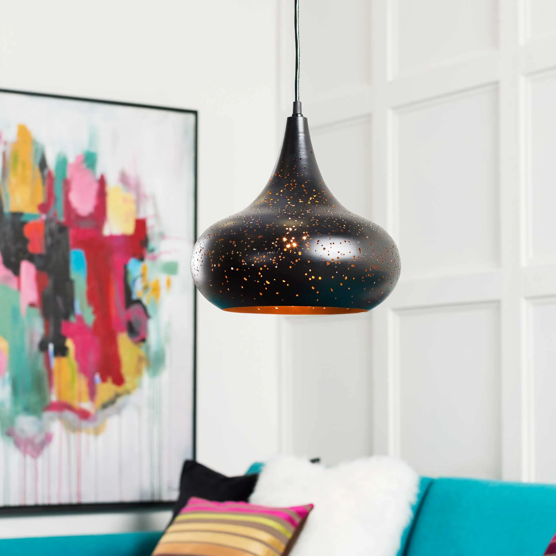 Valeria Ceiling Lamp Black - Image 3
