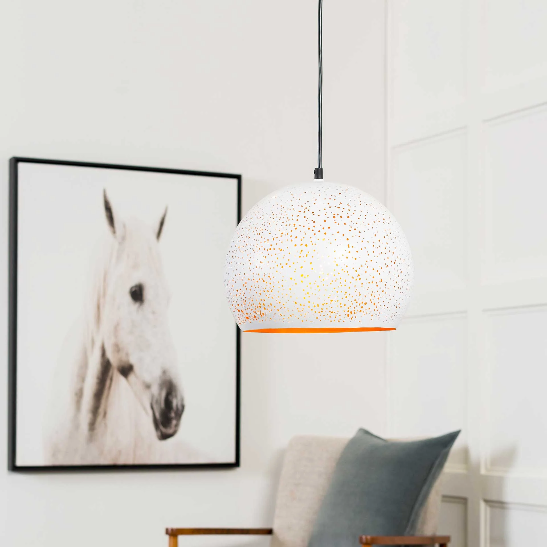 Valeria Round Ceiling Lamp White - Image 3