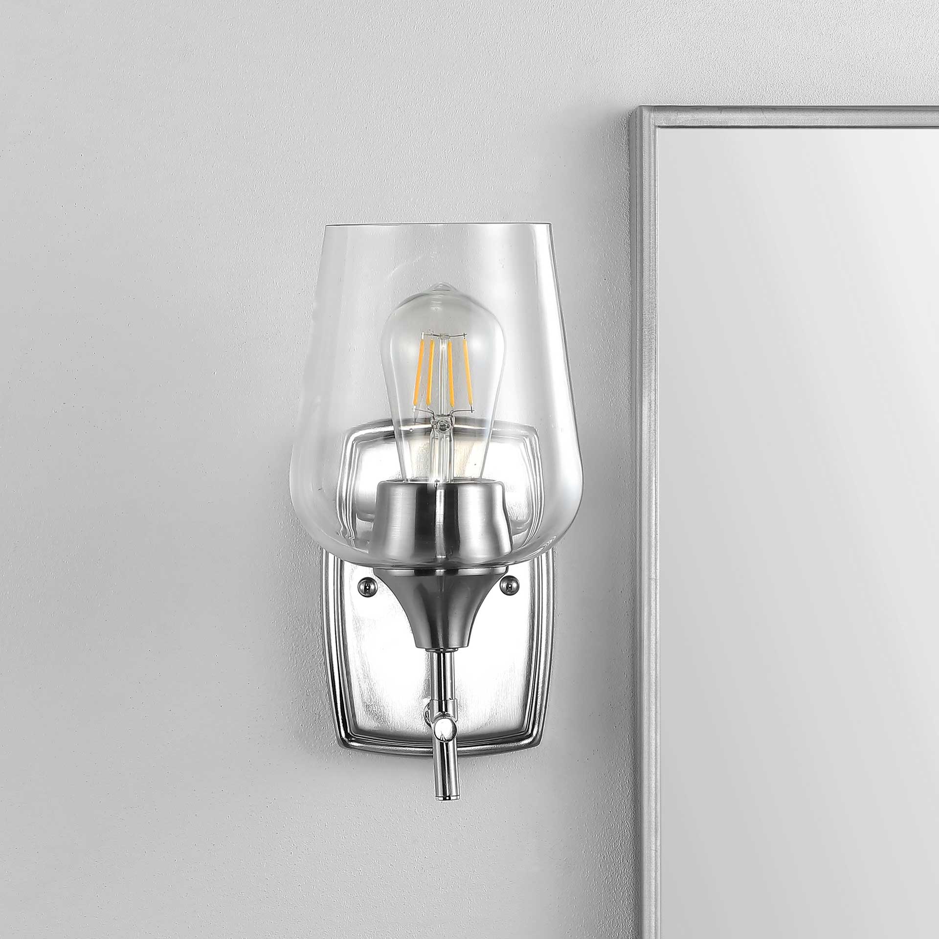 Valerie Wall Sconce Nickel/Clear - Image 3