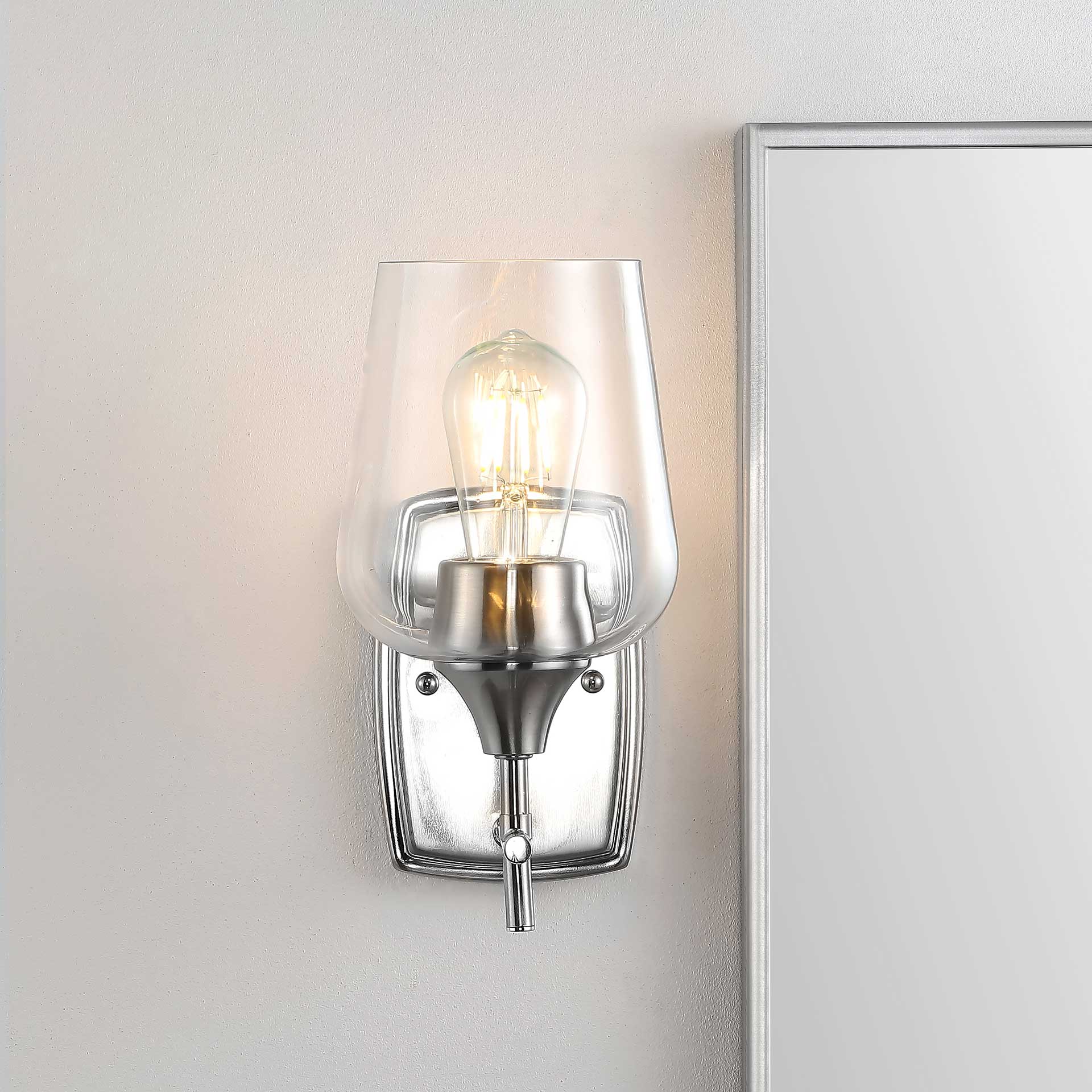 Valerie Wall Sconce Nickel/Clear - Image 4