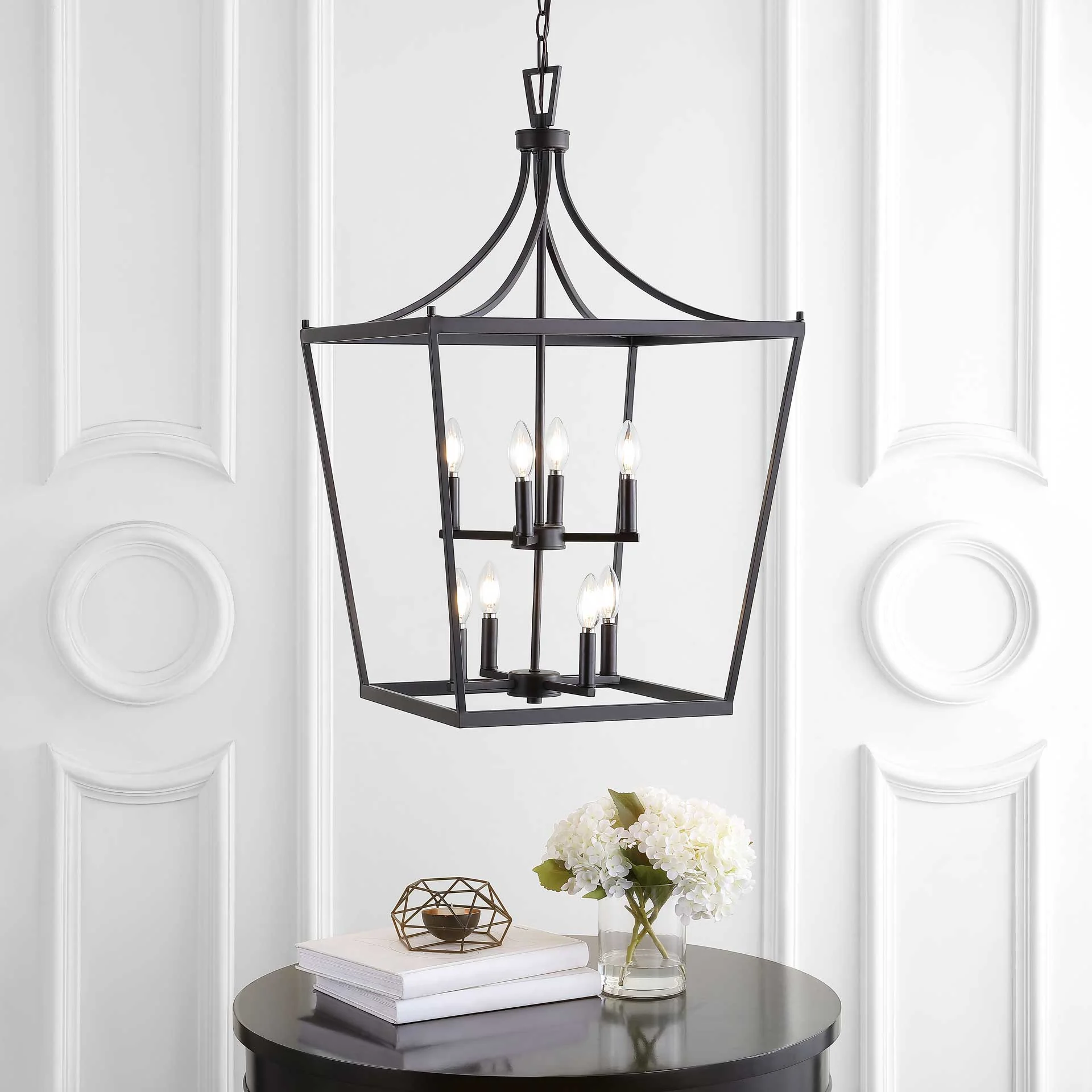 Varina 8 Light Pendant Bronze/Black - Image 4