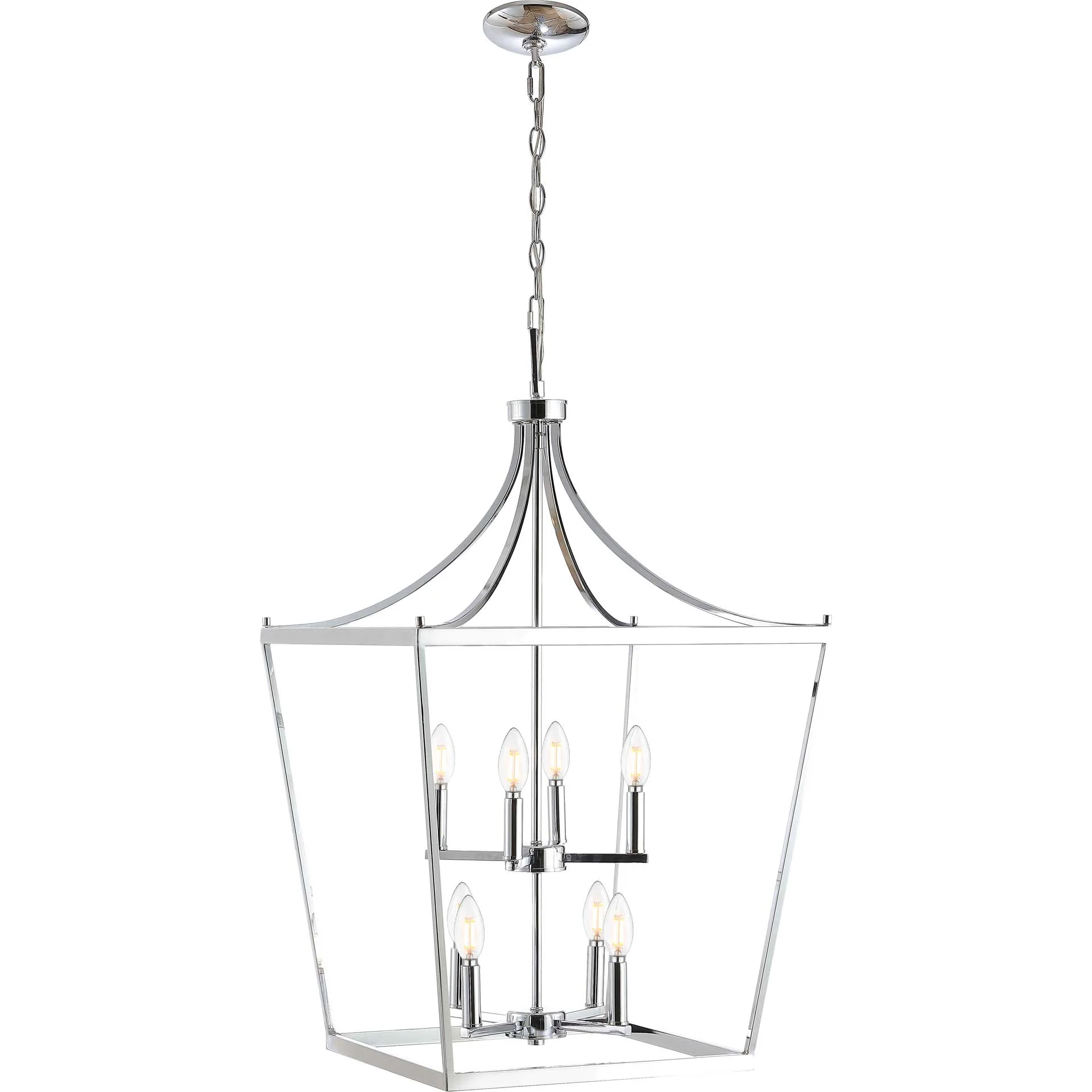 Varina 8 Light Pendant Chrome - Image 2