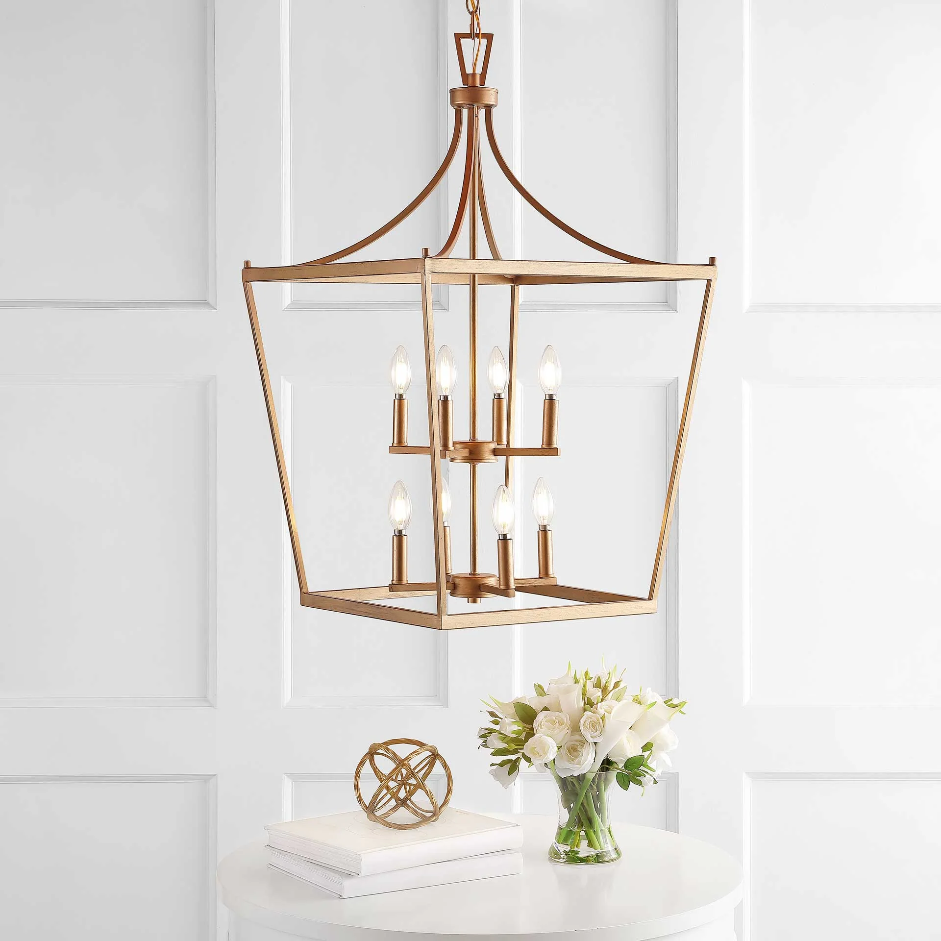 Varina 8 Light Pendant Gold - Image 4