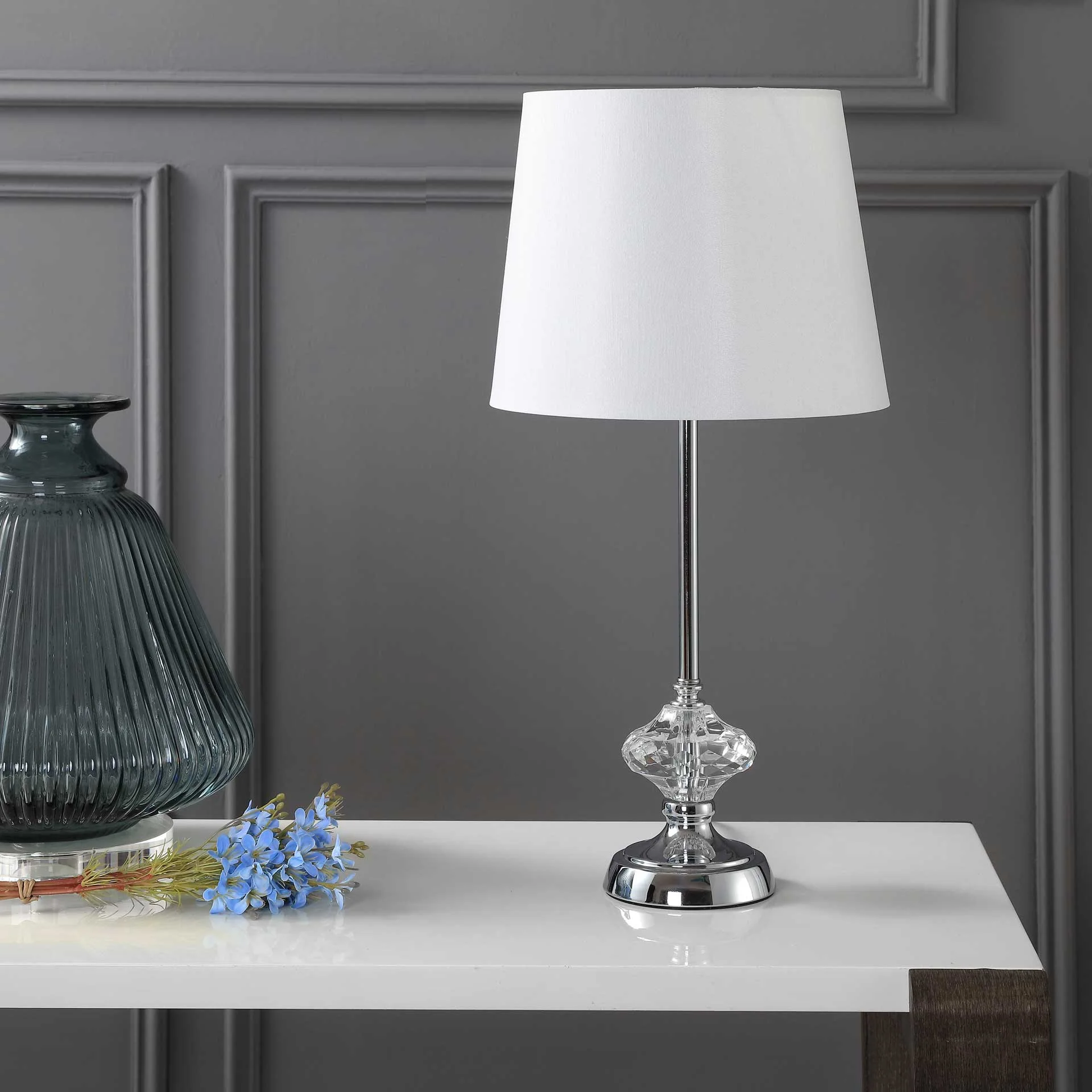 Veer Table Lamp Clear/Chrome - Image 3