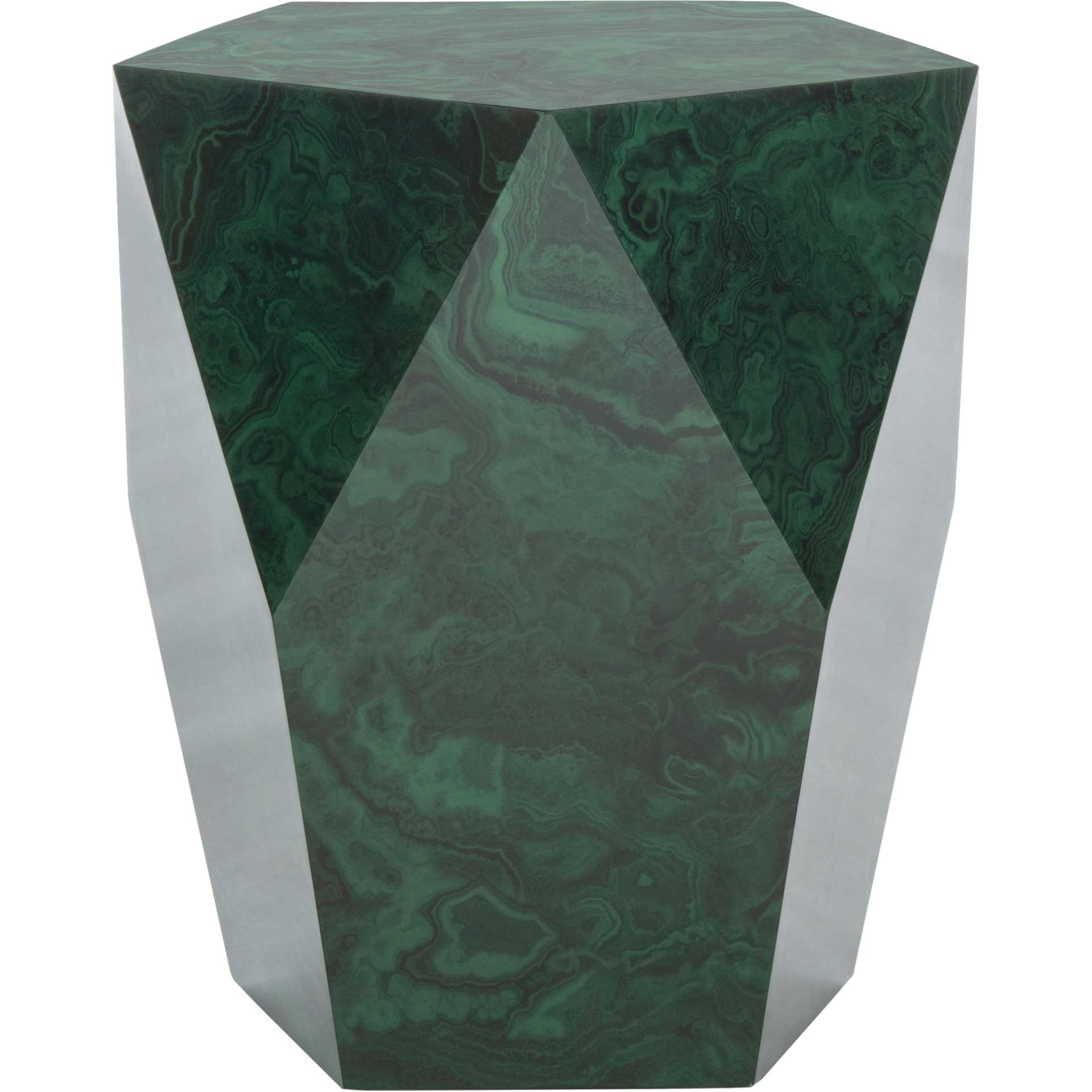 Velora Malachite End Table Jade - Image 2