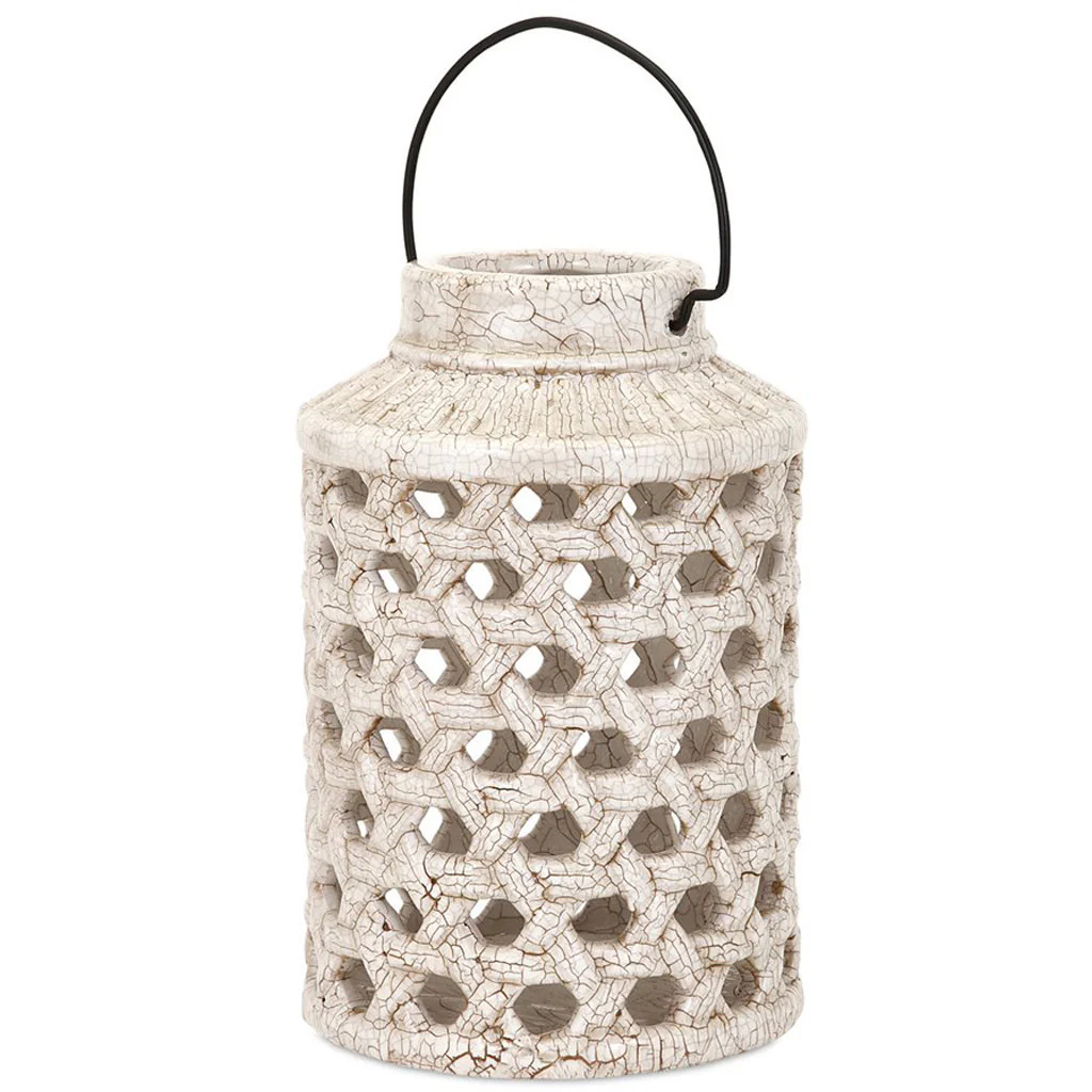 Venango Cutwork Ceramic Lantern - Image 2