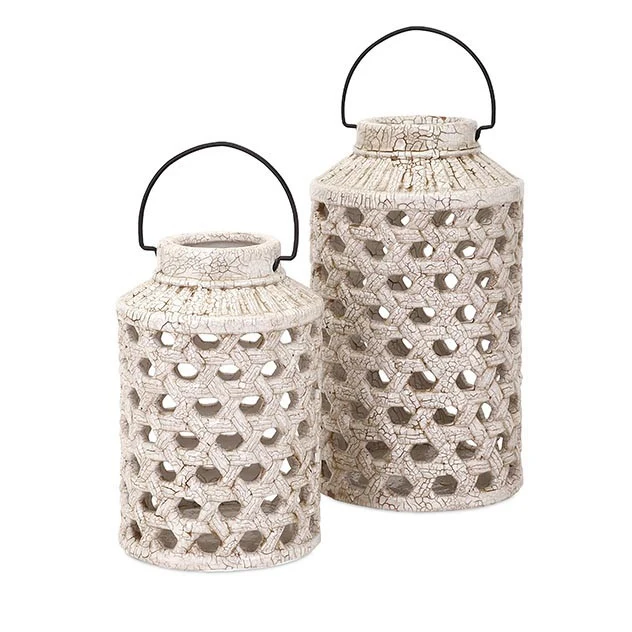 Venango Cutwork Ceramic Lantern - Image 3