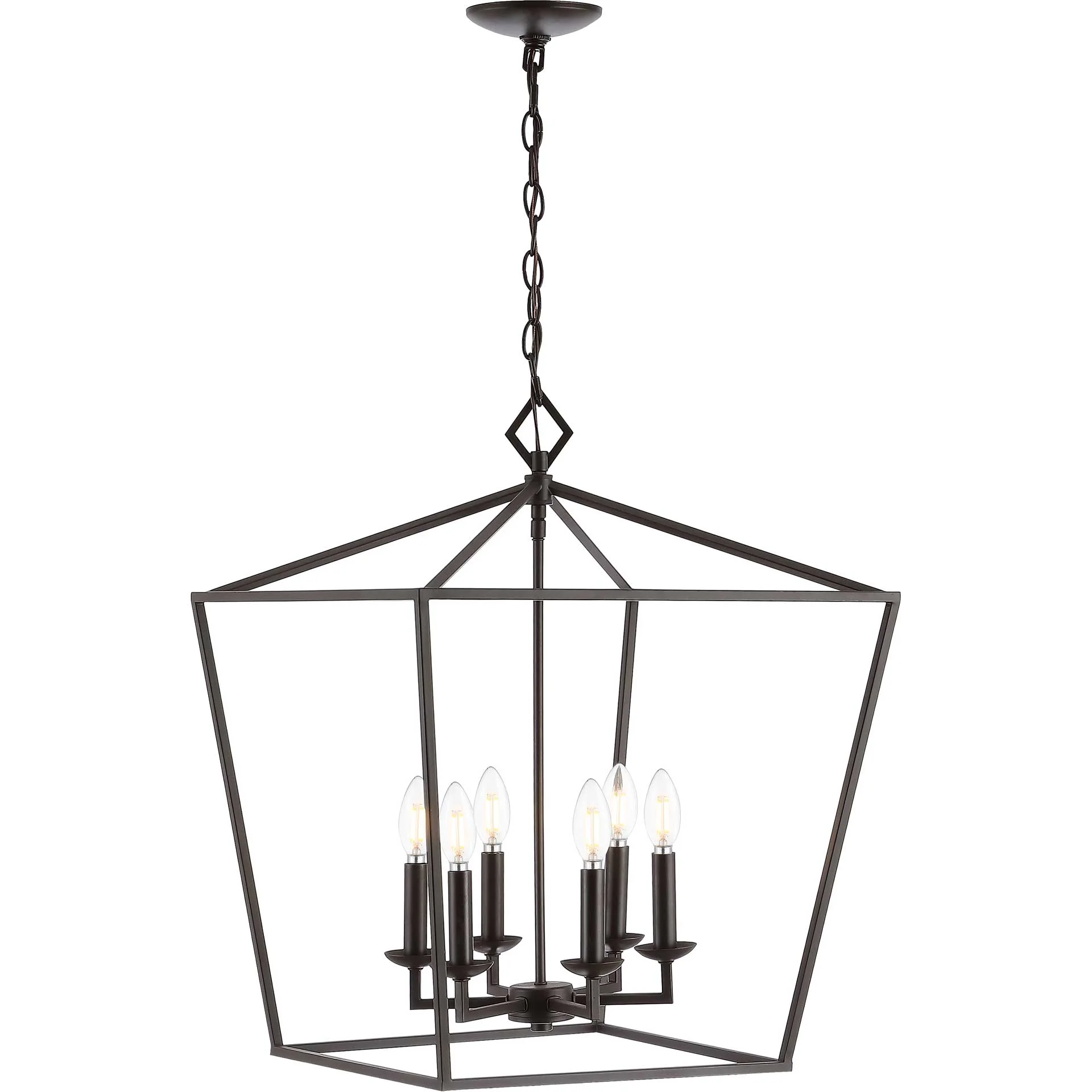 Venezia 6 Light Pendant Bronze/Black - Image 2