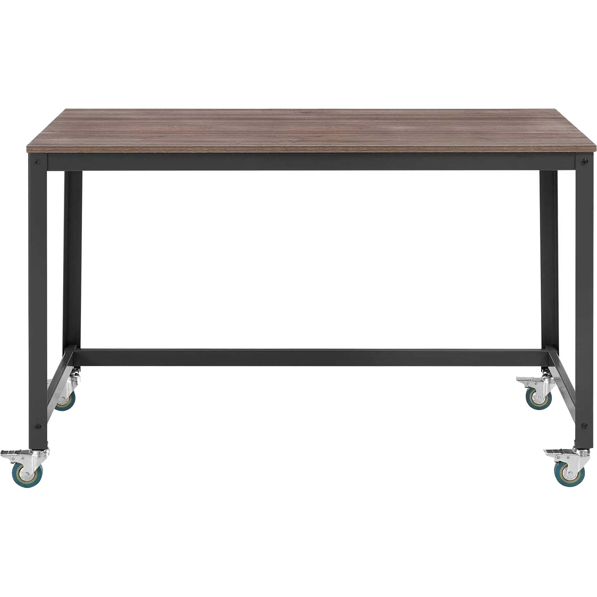 Ventura Computer Office Desk Gray/Walnut - Image 2