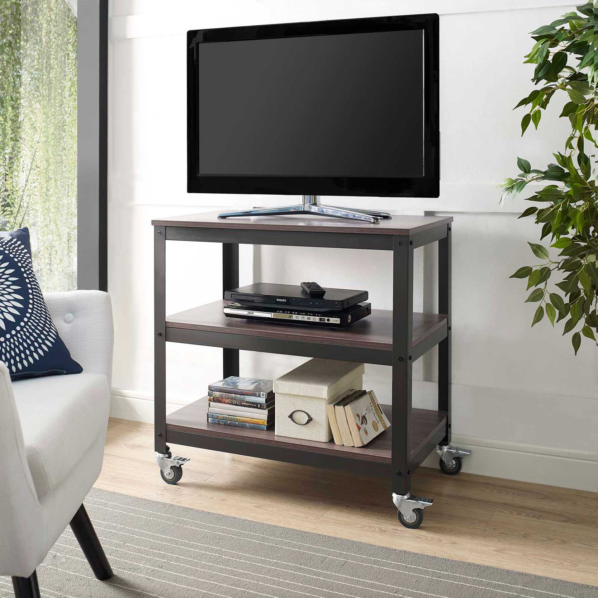 Ventura Tiered Serving Stand Gray/Walnut - Image 5