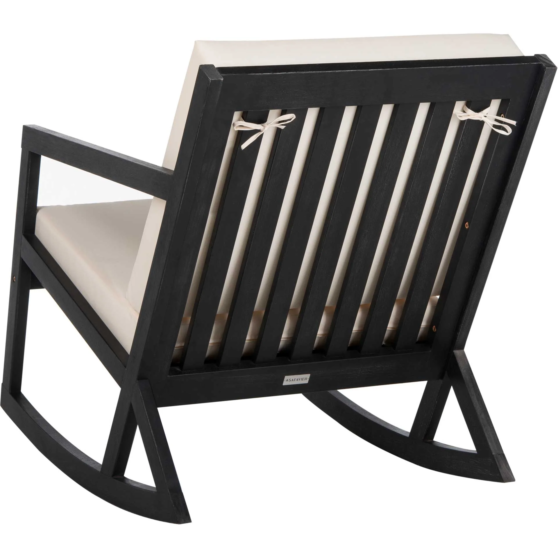Venus Rocking Chair Black/White - Image 4