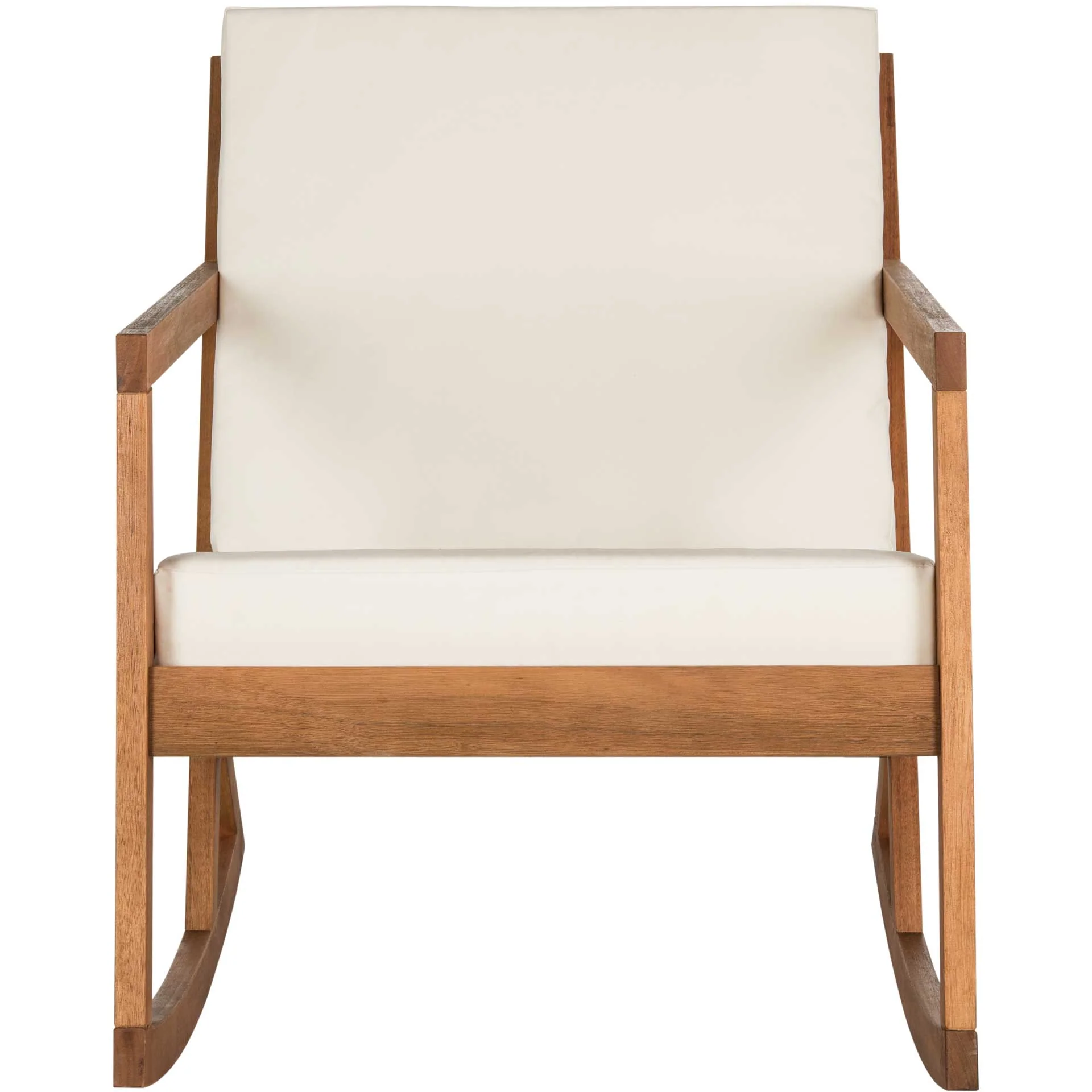 Venus Rocking Chair Teak Brown/Beige - Image 2