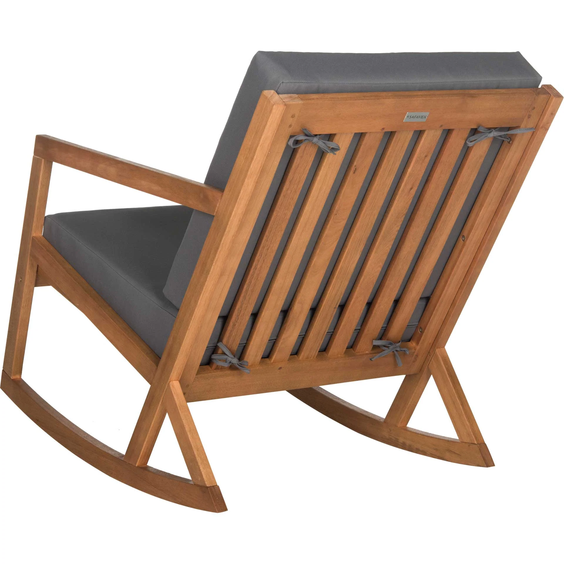Venus Rocking Chair Teak Brown/Gray - Image 3