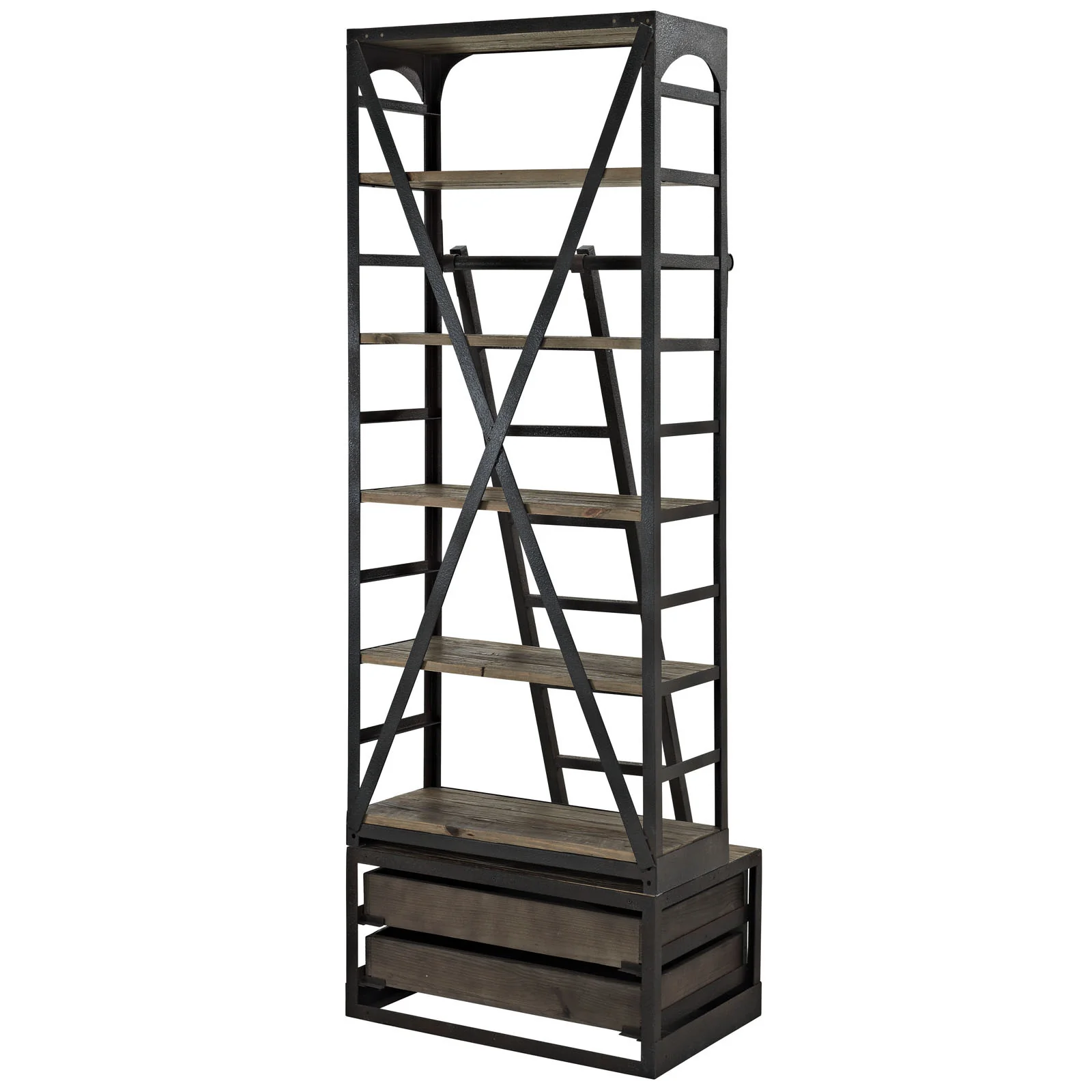 Vermont Wood Bookshelf Brown - Image 3