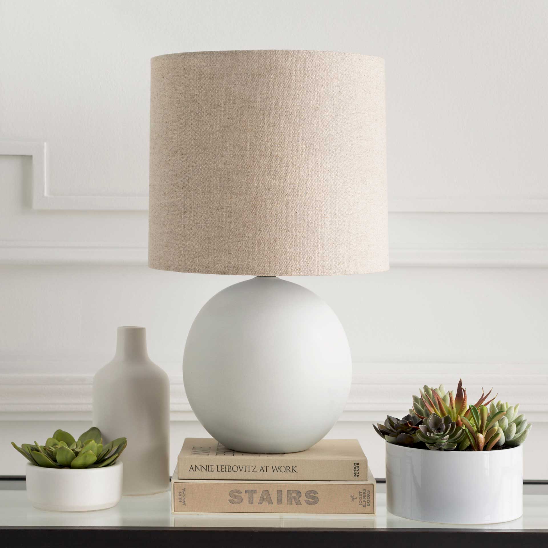 Vicenzia Table Lamp Ivory/Light Gray/Natural - Image 8