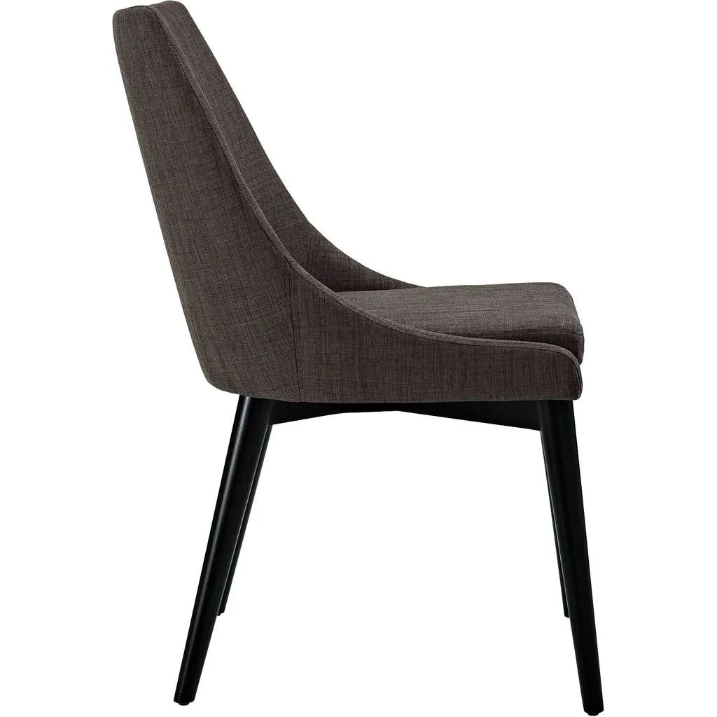 Victoria Fabric Dining Chair Brown - Image 2