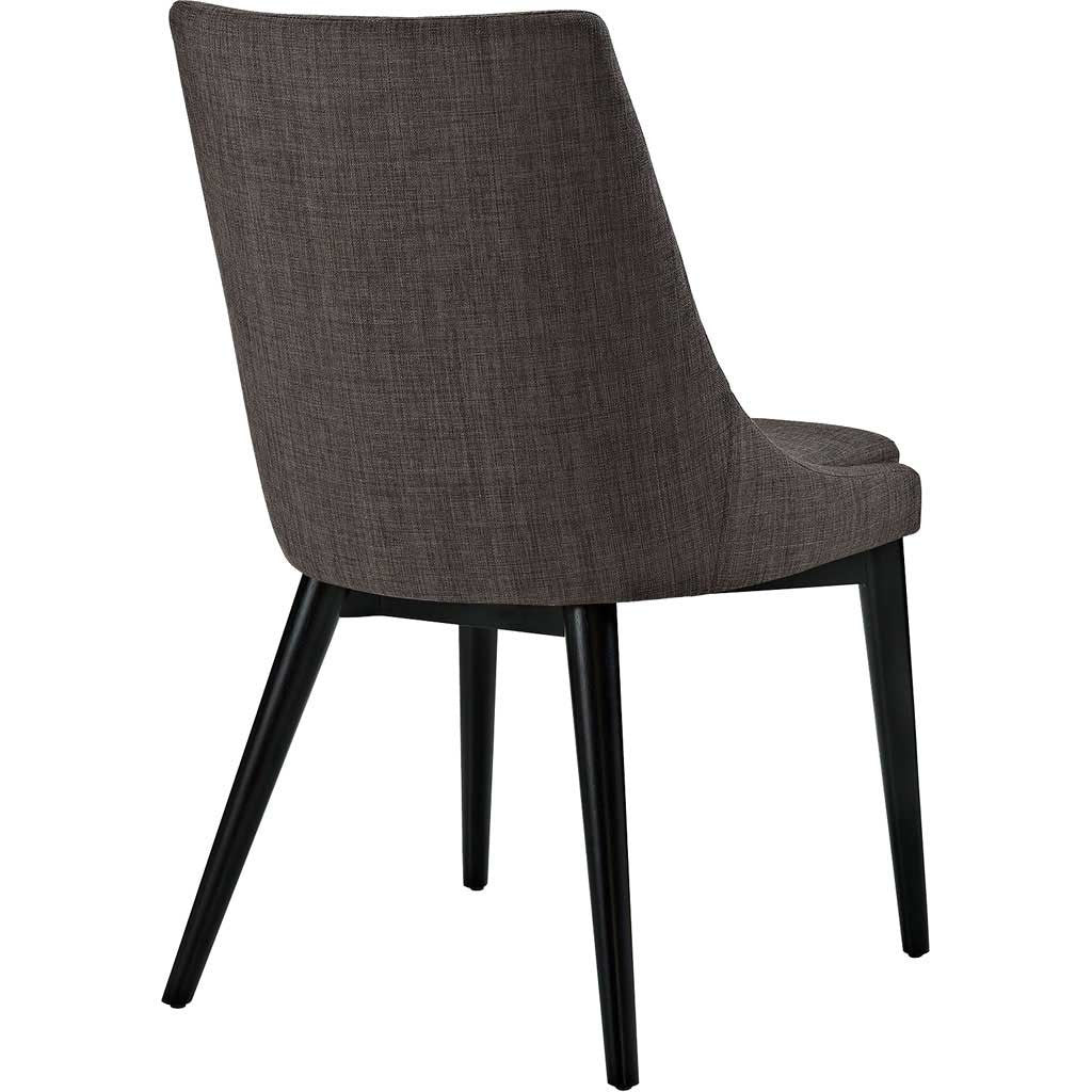 Victoria Fabric Dining Chair Brown - Image 3
