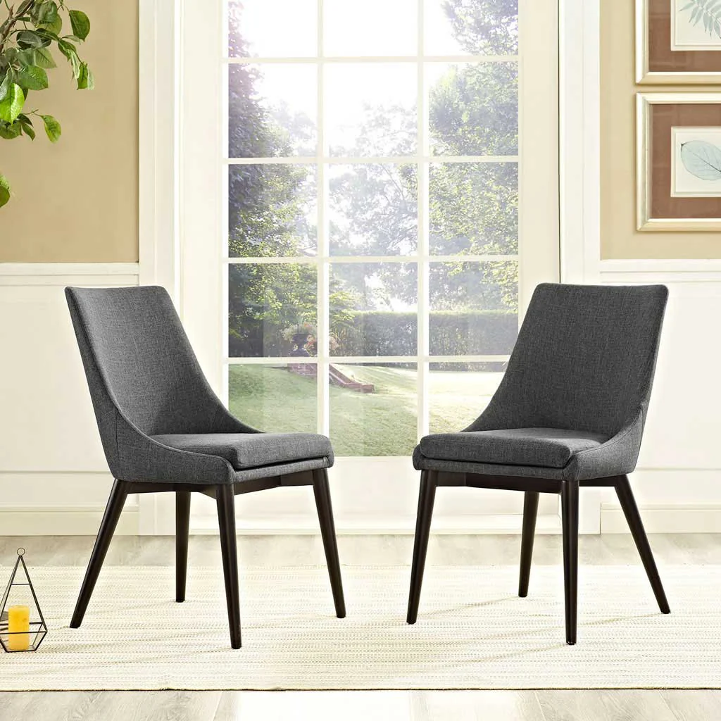 Victoria Fabric Dining Chair Gray - Image 4