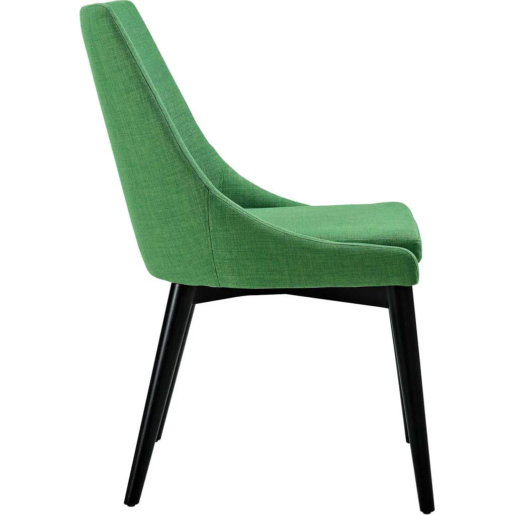 Victoria Fabric Dining Chair Green - Image 2