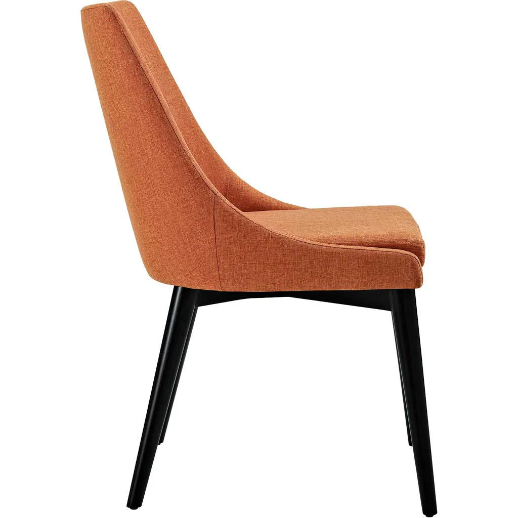Victoria Fabric Dining Chair Orange - Image 2