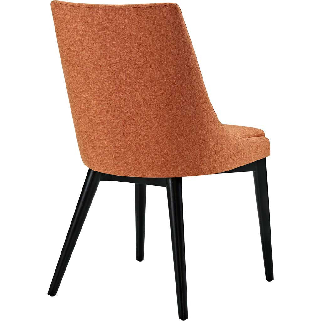 Victoria Fabric Dining Chair Orange - Image 3