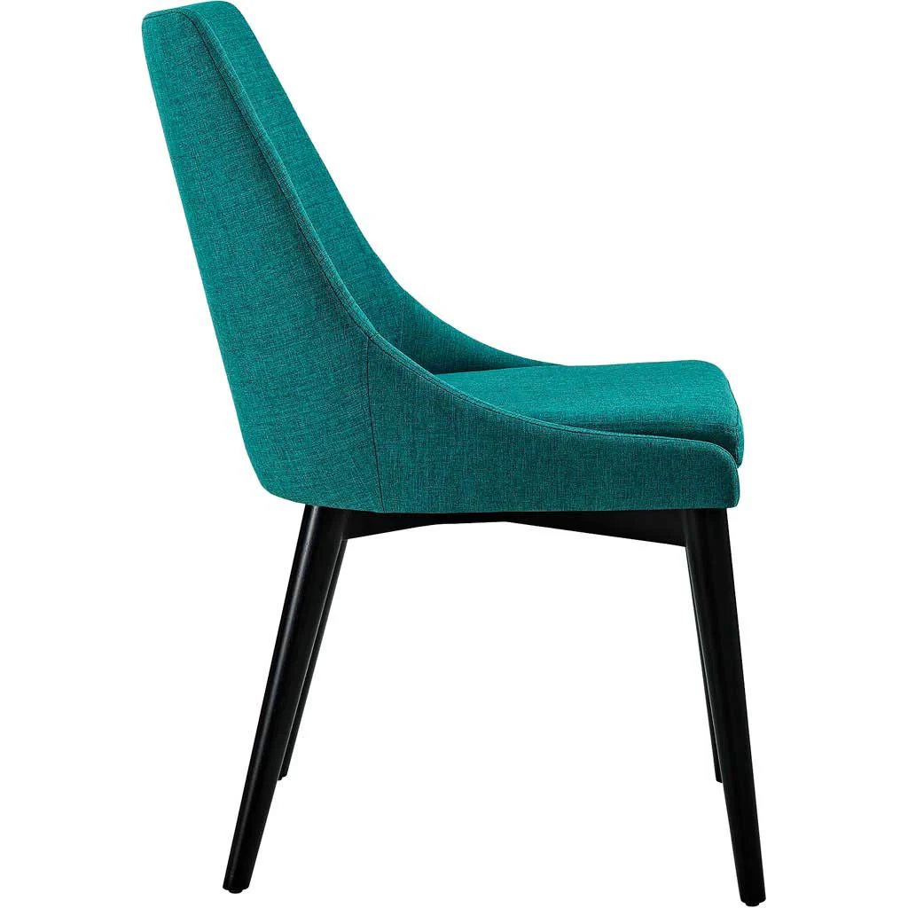 Victoria Fabric Dining Chair Teal - Image 2
