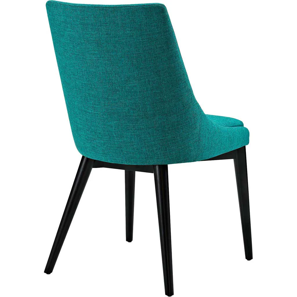 Victoria Fabric Dining Chair Teal - Image 3