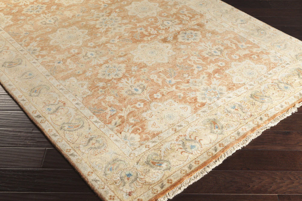 Victoria Gold/Salmon Area Rug - Image 2
