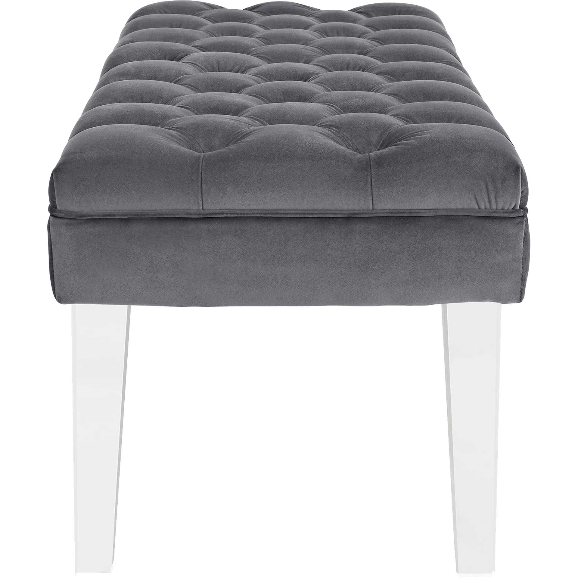 Vienna Velvet Bench Gray - Image 3