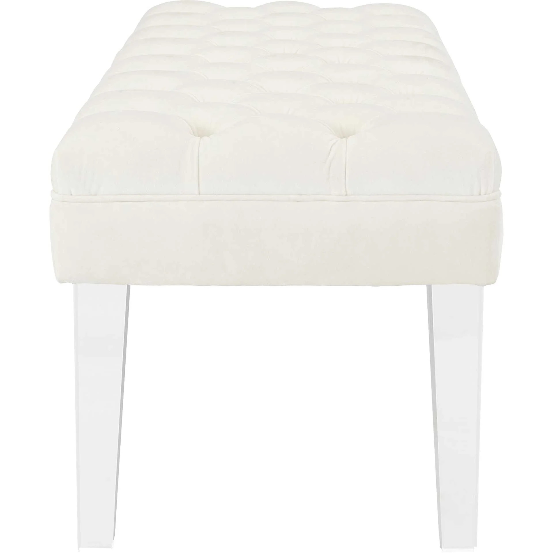 Vienna Velvet Bench Ivory - Image 3