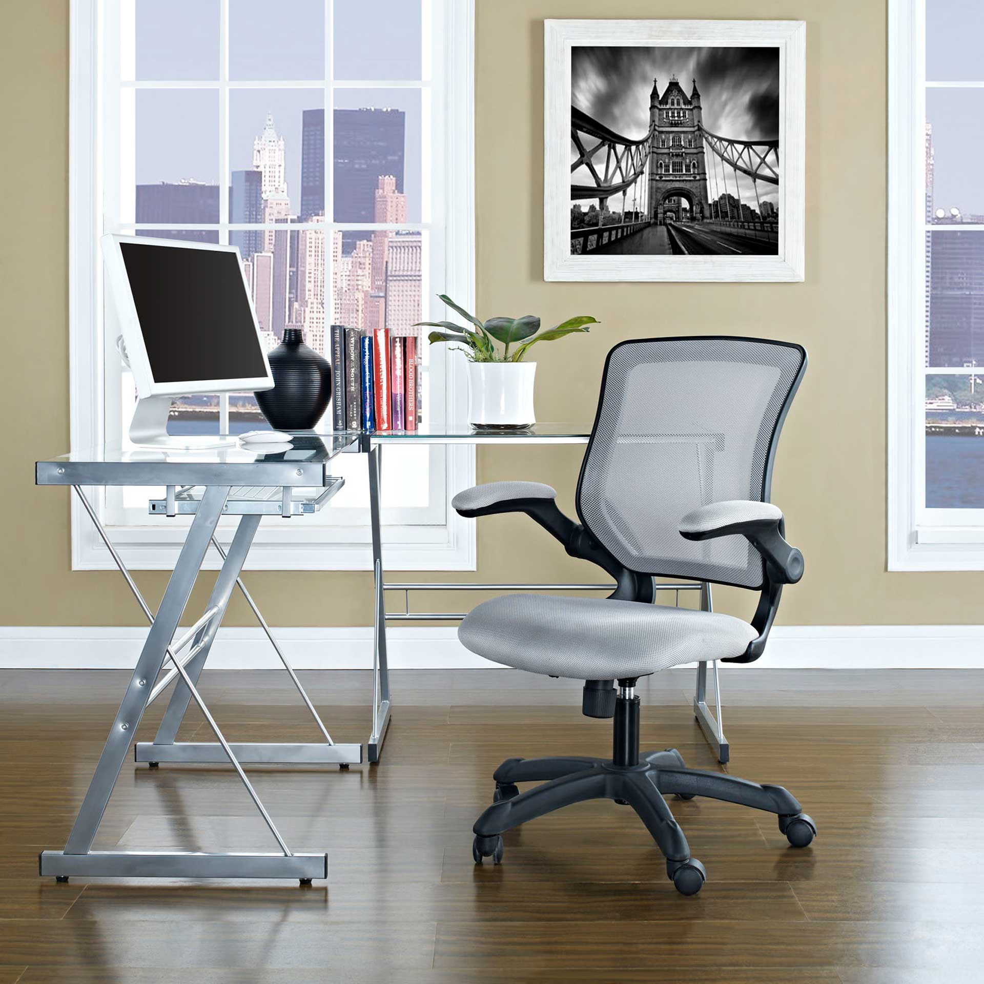 Vincent Mesh Office Chair Gray - Image 4