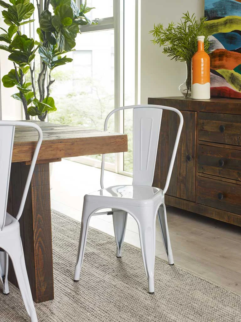 Vintage Dining Table Bright - Image 6