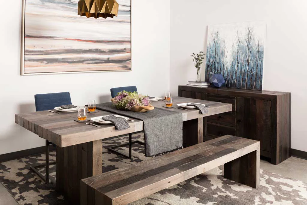 Vintage Dining Table Gray - Image 7