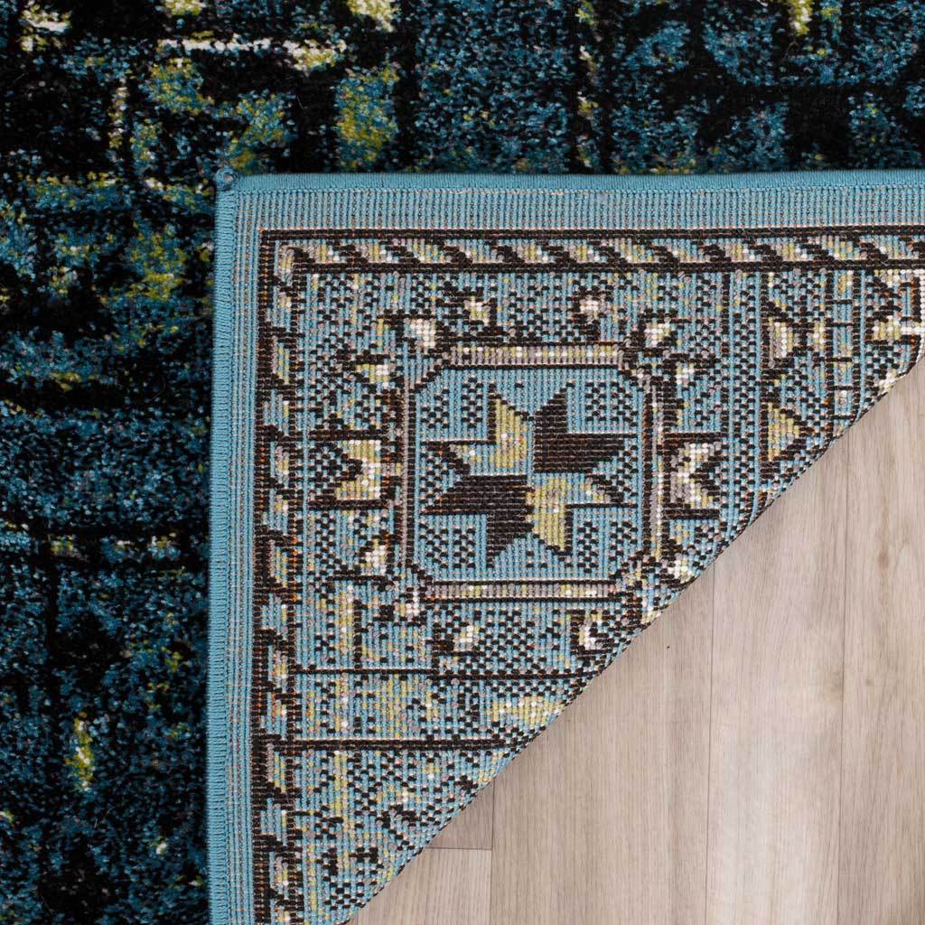 Vintage Hamadan Blue/Multi Area Rug - Image 6
