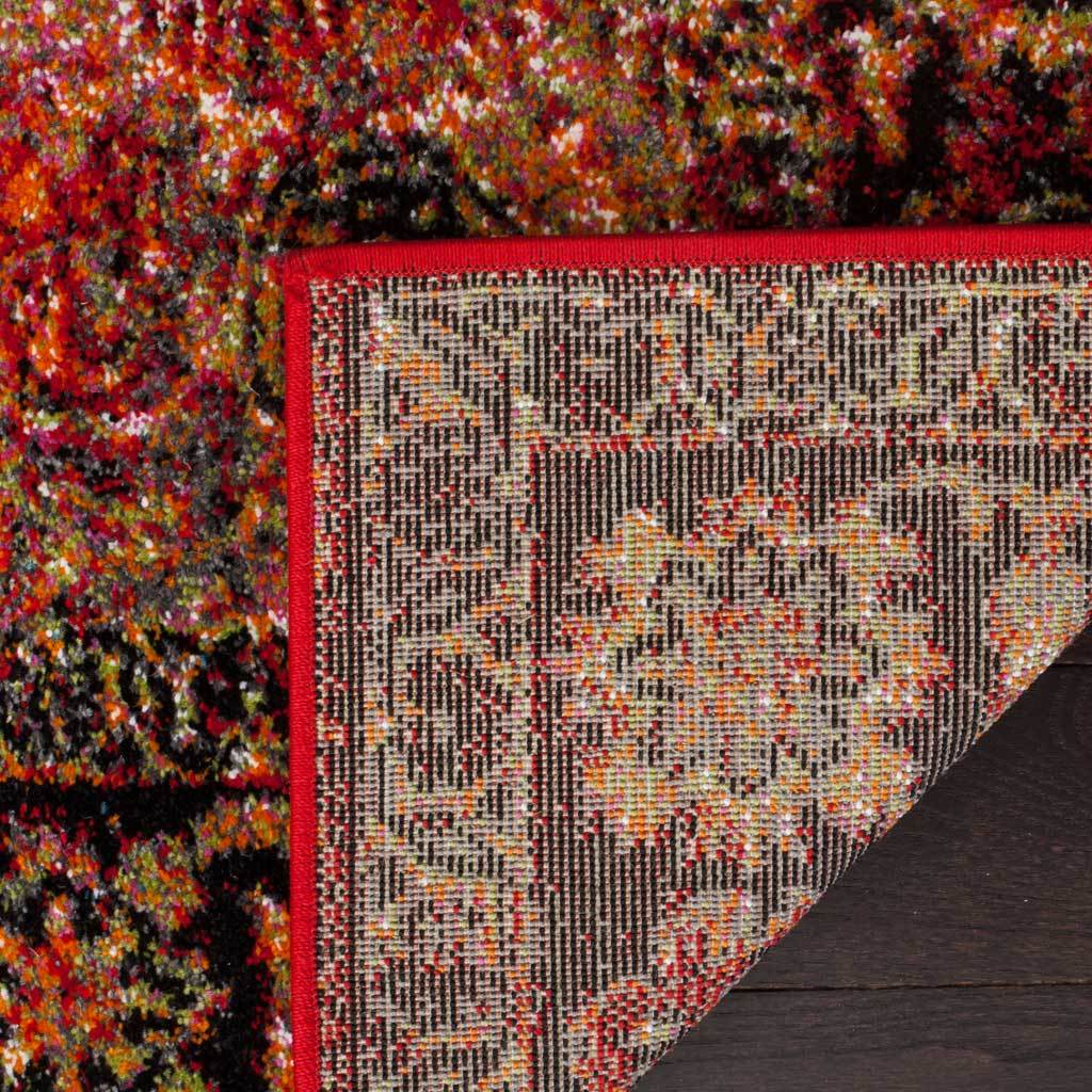 Vintage Hamadan Emblem Red/Multi Area Rug - Image 7