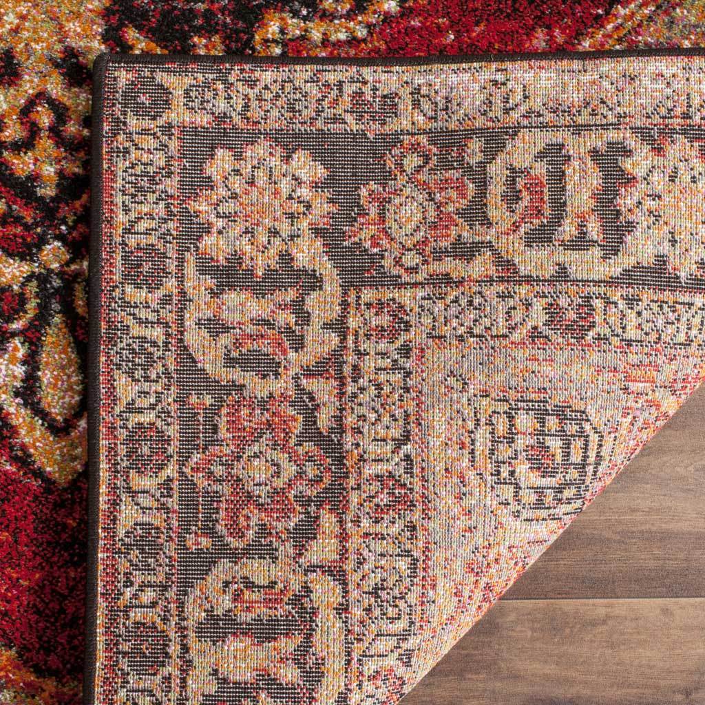 Vintage Hamadan Emblem Red/Multi Area Rug - Image 8