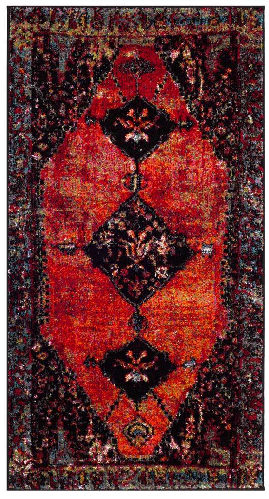 Vintage Hamadan Orange/Multi Area Rug - Image 5
