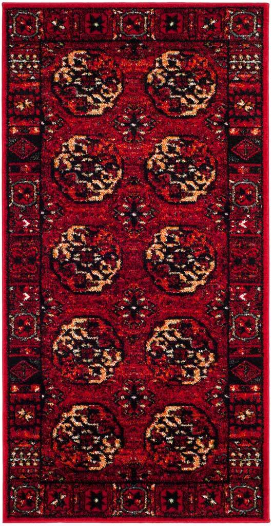Vintage Hamadan Red/Multi Area Rug - Image 4