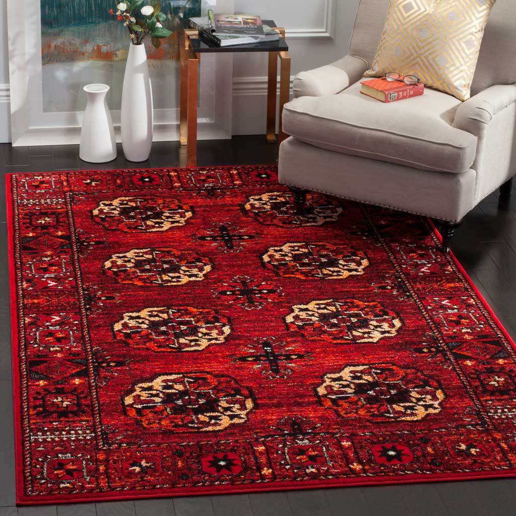 Vintage Hamadan Red/Multi Area Rug - Image 7