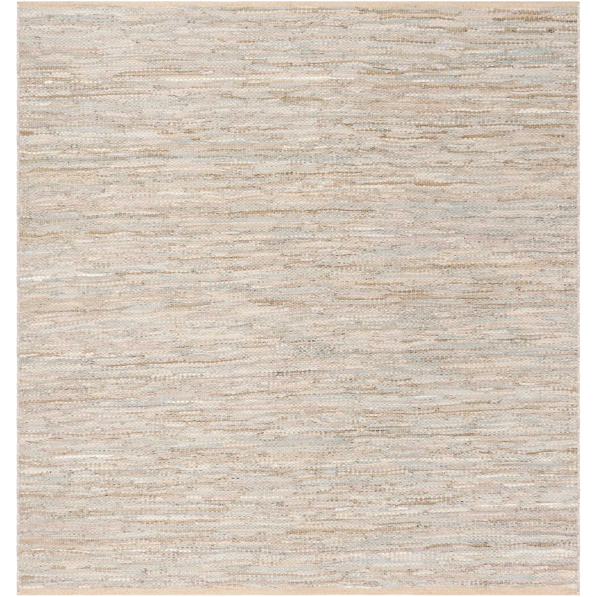Vintage Leather Beige Area Rug - Image 2