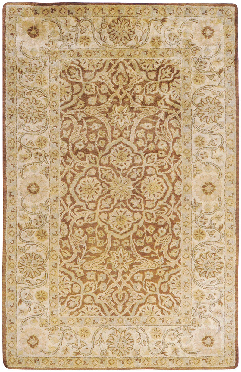 Vintage Mocha/Beige Area Rug - Image 2