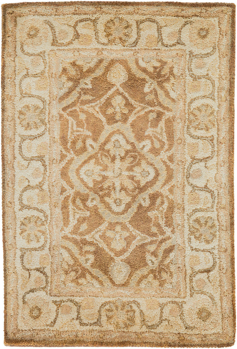 Vintage Mocha/Beige Area Rug - Image 3