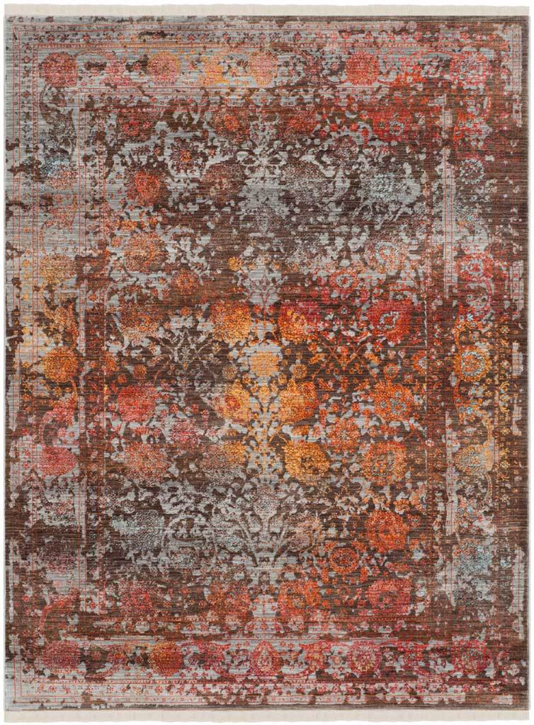 Vintage Persian Abrash Brown/Multi Area Rug - Image 2