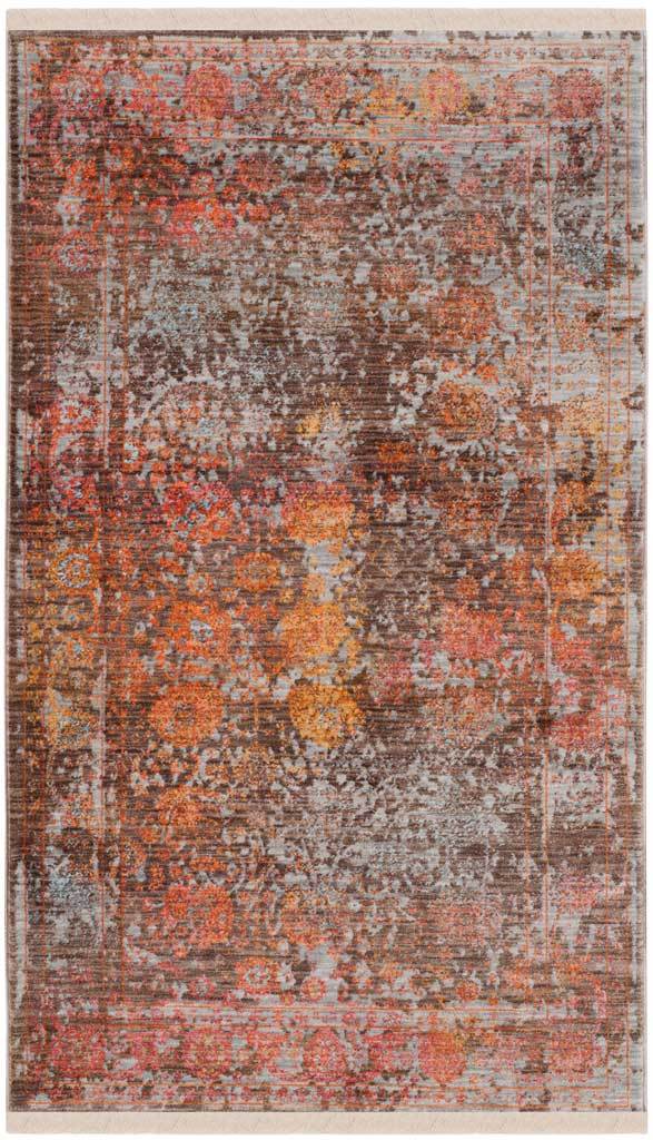 Vintage Persian Abrash Brown/Multi Area Rug - Image 3